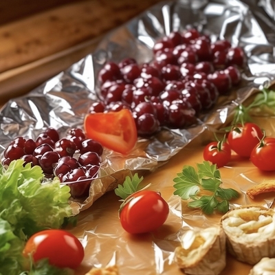 Portable Haushalts-Food-Grade Aluminiumfolie Roll für das Backen anpassbar und Lebensmittel-sicher