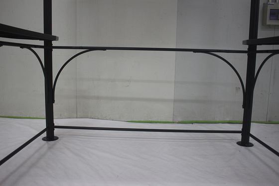 Aluminium und Eisen Grill Gazebo 2.18*1.43*2.13-2.29M für Garten-Kanopf Grillhaus