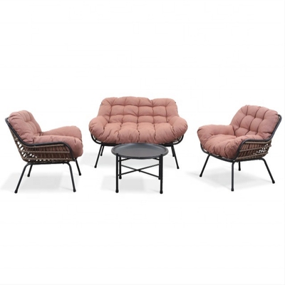 Außengartenmöbel Aluminium Rattan Sofa Set mit Luxus-Tisch und Teapot Käufer