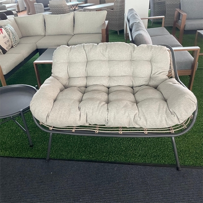 Außengartenmöbel Aluminium Rattan Sofa Set mit Luxus-Tisch und Teapot Käufer
