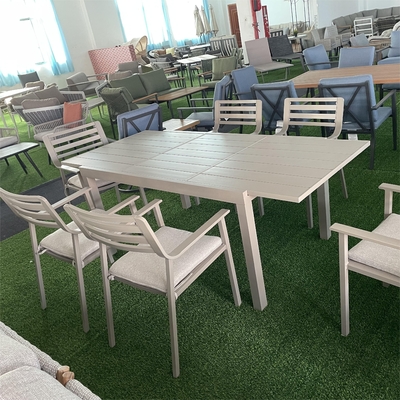 Aussensofa aus Aluminium aus Rattan für Luxus-Garten-Tee-Tisch