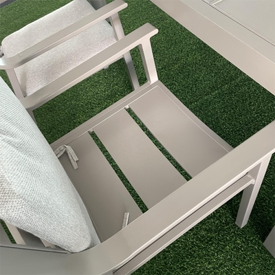 Aussensofa aus Aluminium aus Rattan für Luxus-Garten-Tee-Tisch