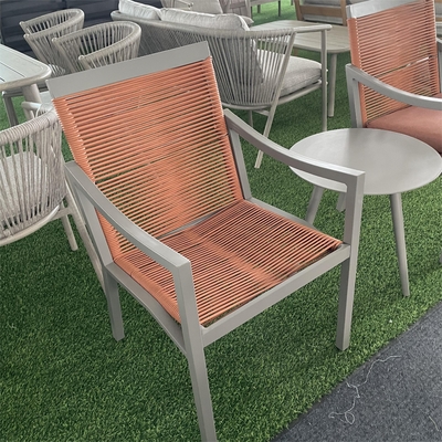 Moderne Gartenmöbel aus Aluminium Bistro Rattan Sofa im modernen Design Stil