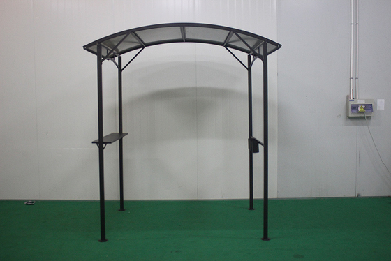 Hardtop BBQ Gazebo Außenpavillon Zelt Vier Ecken Dachpavillon mit Hardtop
