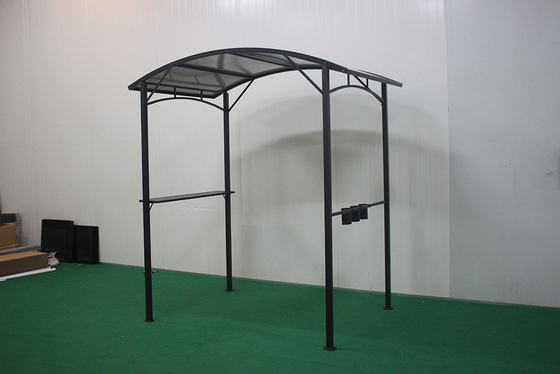 Hardtop BBQ Gazebo Außenpavillon Zelt Vier Ecken Dachpavillon mit Hardtop
