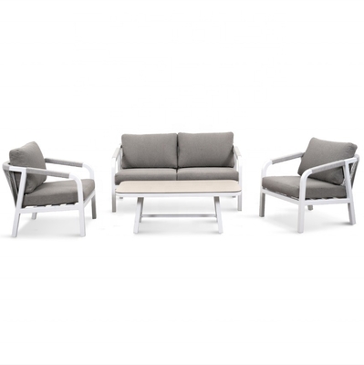 Gartenmöbel Aluminium Outdoor Bistro Rattan Sofa Set für Luxus-Tea-Dinner