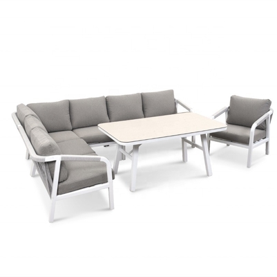 Gartenmöbel Aluminium Outdoor Bistro Rattan Sofa Set für Luxus-Tea-Dinner