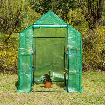 Metallrahmen transparente wasserdichte PVC mobile Gewächshausabdeckung für Gartenpflanzungen