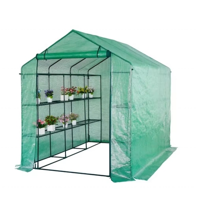 Metallrahmen transparente wasserdichte PVC mobile Gewächshausabdeckung für Gartenpflanzungen