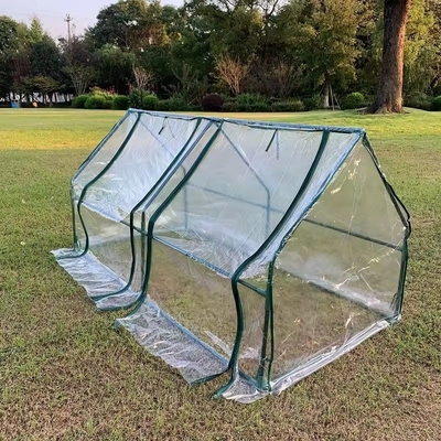 Metallrahmen transparente wasserdichte PVC mobile Gewächshausabdeckung für Gartenpflanzungen