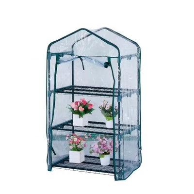 Metallrahmen transparente wasserdichte PVC mobile Gewächshausabdeckung für Gartenpflanzungen