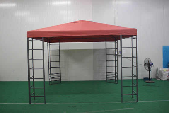 Außengarten Terrasse 3*3*2.55M Rechteck Doppeltürme Pavillon in Großformatpaket