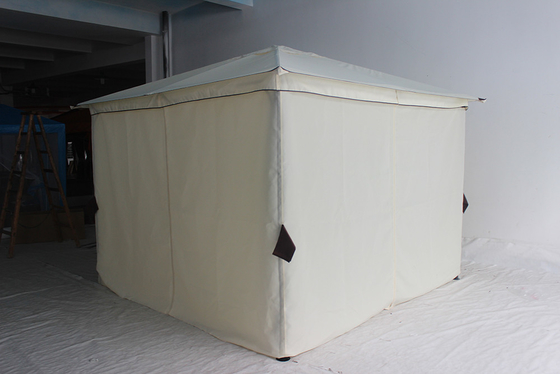 Stahlrahmen und Paket Größe 209*33*14.5cm 3.3*3.3M Klappgiesenzelt für Garten