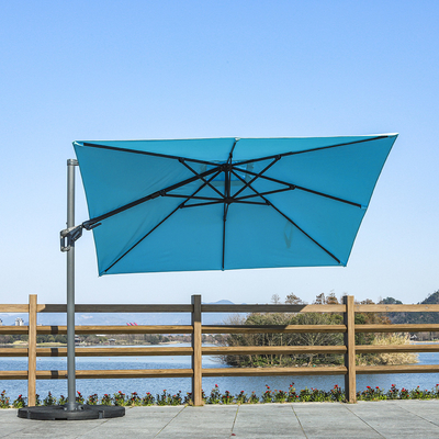 Aufklappbare hängende Sonnenschutzdecke für Patio Offset Sonnenschirm Schirmzeitgenössisch