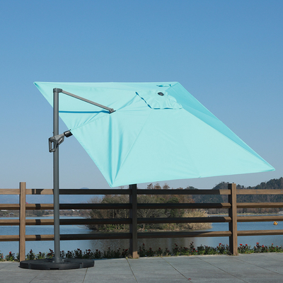 Aufklappbare hängende Sonnenschutzdecke für Patio Offset Sonnenschirm Schirmzeitgenössisch