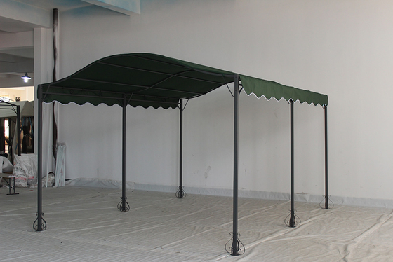 Anpassbarer Stahlrahmen Außenbogendachdach Gartenschatten Pergola Pavillon Gazebo