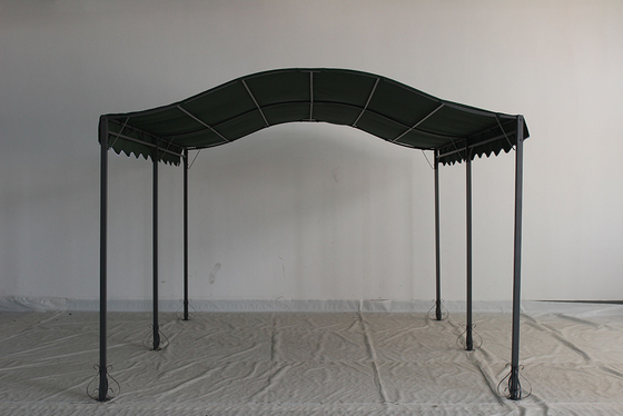 Anpassbarer Stahlrahmen Außenbogendachdach Gartenschatten Pergola Pavillon Gazebo