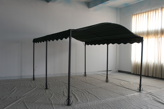Anpassbarer Stahlrahmen Außenbogendachdach Gartenschatten Pergola Pavillon Gazebo