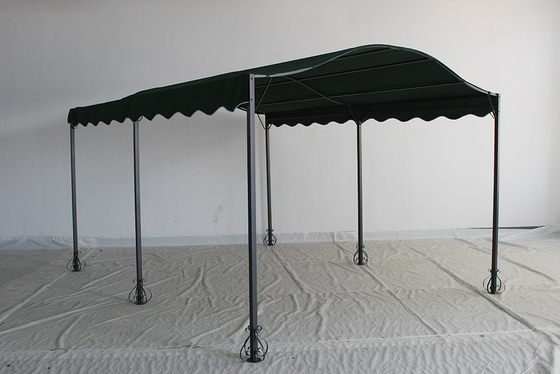 Anpassbarer Stahlrahmen Außenbogendachdach Gartenschatten Pergola Pavillon Gazebo
