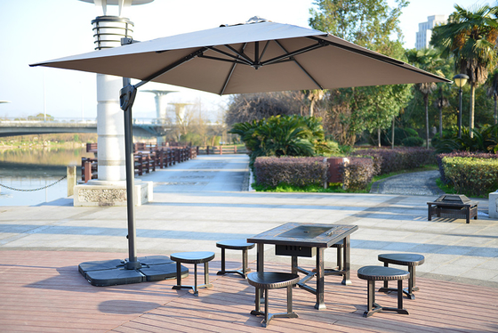 Luxus-Handschirm für eigene Terrasse Gartenklappbare Außenmöbel 3m 150cm
