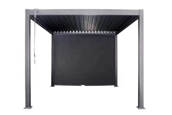 Aluminiumrahmen PERGOLA 3x4m Luxus modernes Wasserdichtes Dach im Freien Metallgarten Pergola