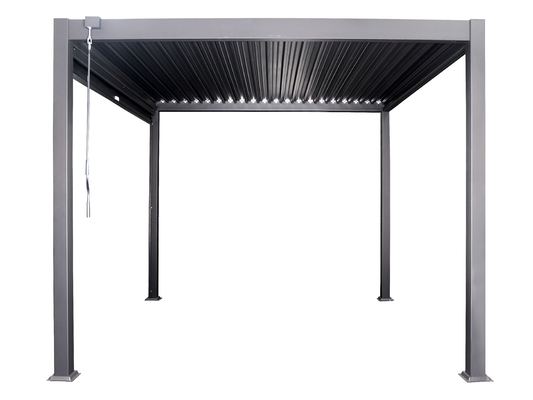 Aluminiumrahmen PERGOLA 3x4m Luxus modernes Wasserdichtes Dach im Freien Metallgarten Pergola