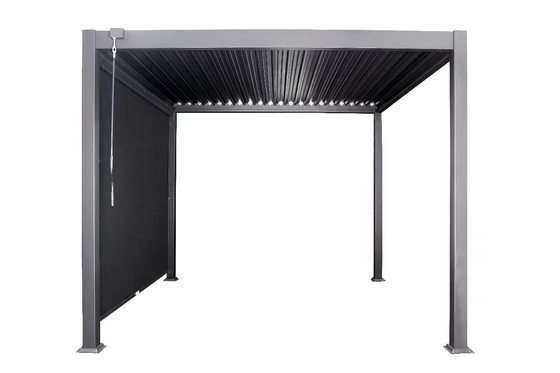 Aluminiumrahmen PERGOLA 3x4m Luxus modernes Wasserdichtes Dach im Freien Metallgarten Pergola