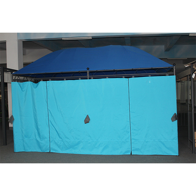 Blaue große Baldachin Design Möbel Metallplatte Ober Gazebo für 3 * 4M Außenmöbel