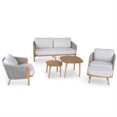 Aluminiumrahmen Luxus-Tisch Bistro-Set für Außengartenmöbel angepasste Farbe