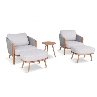 Aluminiumrahmen Luxus-Tisch Bistro-Set für Außengartenmöbel angepasste Farbe