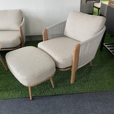 Aluminiumrahmen Luxus-Tisch Bistro-Set für Außengartenmöbel angepasste Farbe