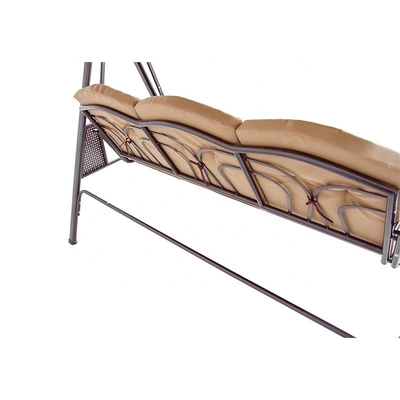 200*124*170cm Garten Dekorationen Außen Kissenbänk Bett mit Baldachin Pergola Pavillon