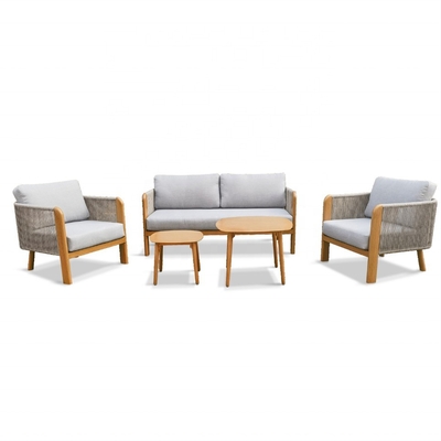 Aluminium Gartenmöbel für den Außenbereich Sofa aus Rattan Set mit Luxus Teapoy Bistro Set