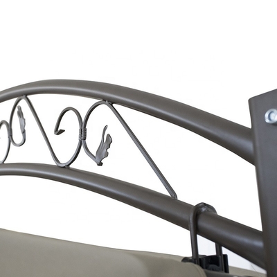 Gartendekorationen Außen Swing Chair mit Baldachin Pergola Pavillon Kissenbänk Bett