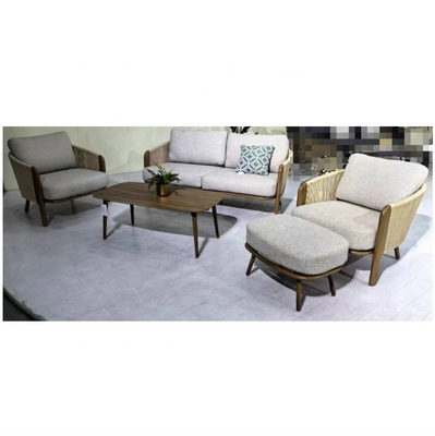 Aluminium Gartenmöbel für den Außenbereich Sofa aus Rattan Set mit Luxus Teapoy Bistro Set