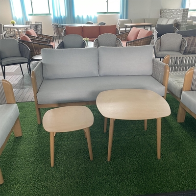 Aluminium Gartenmöbel für den Außenbereich Sofa aus Rattan Set mit Luxus Teapoy Bistro Set