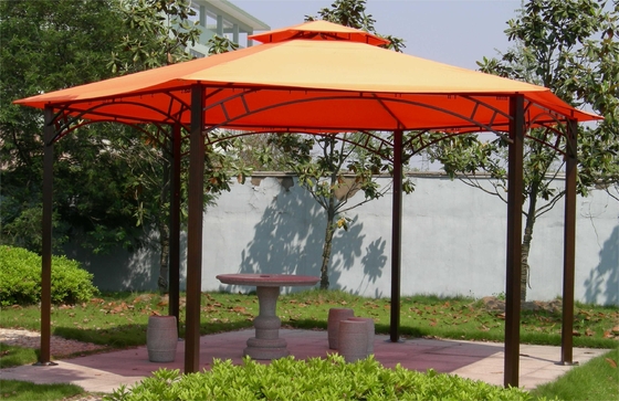 2.5*2.5*2.5M PVC Hexagonal Aluminiumbedeckung Gazebo-Zelt für Gartenausflüge