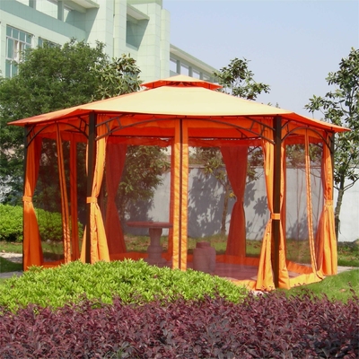 2.5*2.5*2.5M PVC Hexagonal Aluminiumbedeckung Gazebo-Zelt für Gartenausflüge