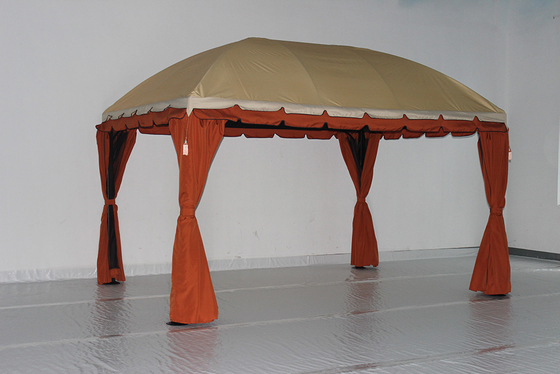 PVC-Gartengebäude Holzpavillonmontage Wasserdichte Pergola für den Außenpark