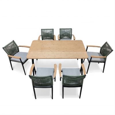 Aluminium Rattan Sofa Set Außengartenmöbel mit Luxus-Tisch und Postverpackung