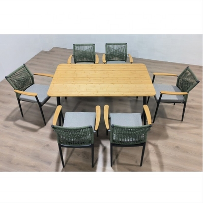 Aluminium Rattan Sofa Set Außengartenmöbel mit Luxus-Tisch und Postverpackung