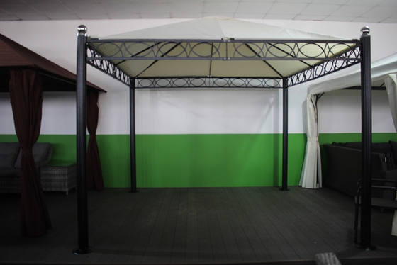 Pergolas-Brücke Aluminiumbedeckhaus Struktur Wasserdichtes Picknickzelt Schutz 3*3M