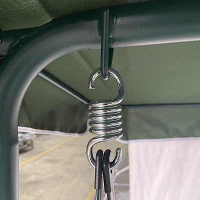 Außenhängebett Modernes Design 3-Personen-Patio-Schaukel mit Stahlrohr und Dach