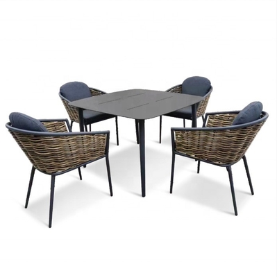 Outdoor Garten Set Aluminium Rattan Sofa Set Luxus Tisch Teapoo Bistro Set Dinner Set