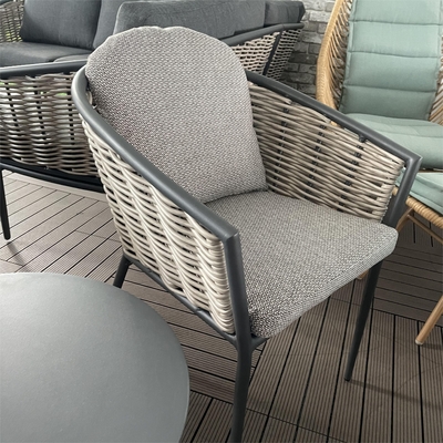 Outdoor Garten Set Aluminium Rattan Sofa Set Luxus Tisch Teapoo Bistro Set Dinner Set