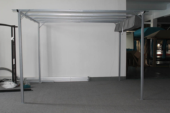3*3.5*2.35M An das Haus angebracht Weiß Aluminiumrahmen Baldachin Schnäppchen Tanz Preise