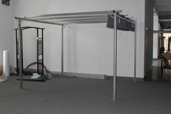 3*3.5*2.35M An das Haus angebracht Weiß Aluminiumrahmen Baldachin Schnäppchen Tanz Preise