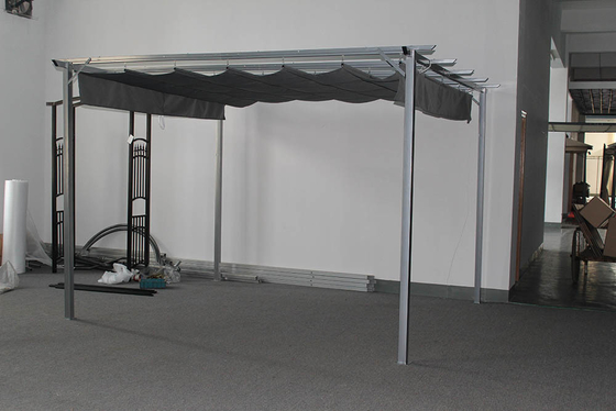 3*3.5*2.35M An das Haus angebracht Weiß Aluminiumrahmen Baldachin Schnäppchen Tanz Preise