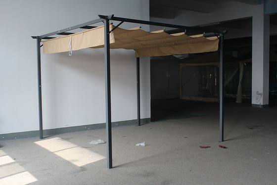 Anpassungsfähige 3.1*3.1*2.3M Aluminium-Außen-Rückziehbare Pergola-Kanopfen für Garten Terrasse