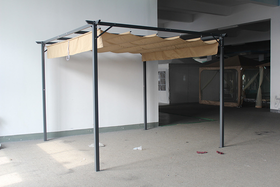 Anpassungsfähige 3.1*3.1*2.3M Aluminium-Außen-Rückziehbare Pergola-Kanopfen für Garten Terrasse